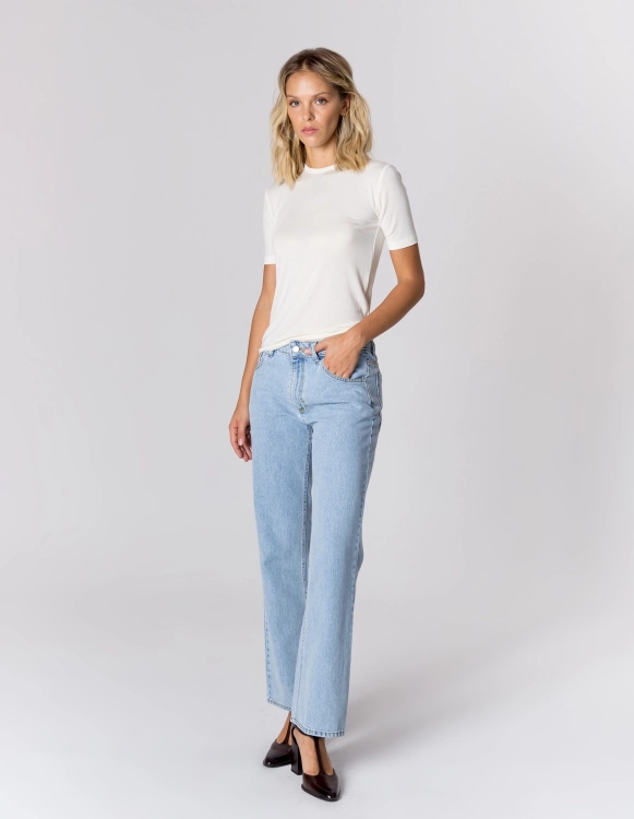 T-SHIRT LIA CREAM WISKOZA/KASZMIR