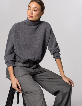 TURTLENECK FIDEL GREY, WOOL/CASHMERE