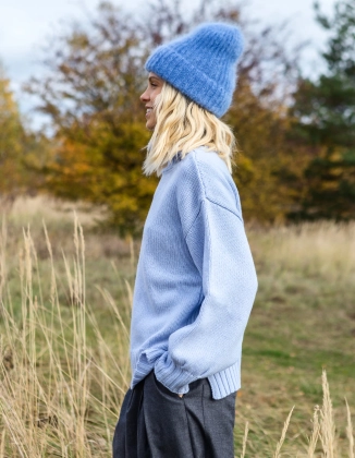 MONK SKY HALF TURTLENECK, WOOL/CASHMERE