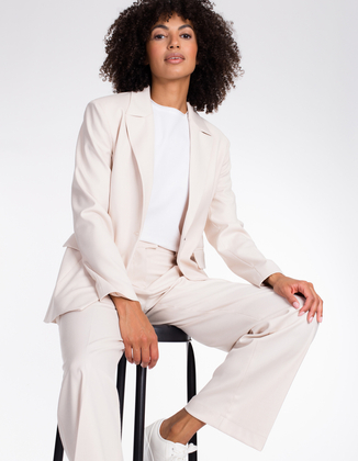 BEŻOWE SZEROKIE SPODNIE TINA