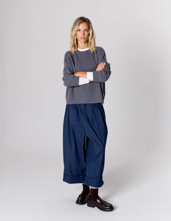 SWETER ELLEN GREY WEŁNA/KASZMIR