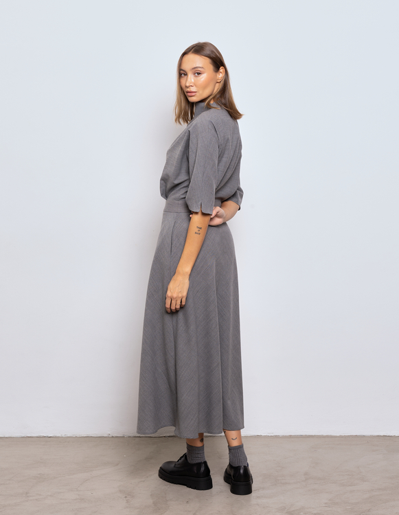 WEŁNIANA SUKIENKA CARLY GREY