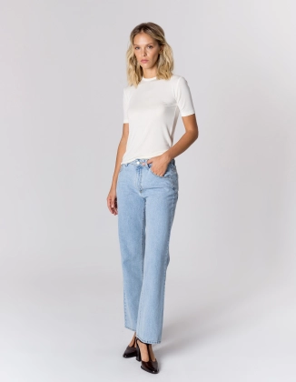 T-SHIRT LIA CREAM WISKOZA/KASZMIR