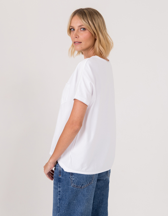 WHITE GABI T-SHIRT