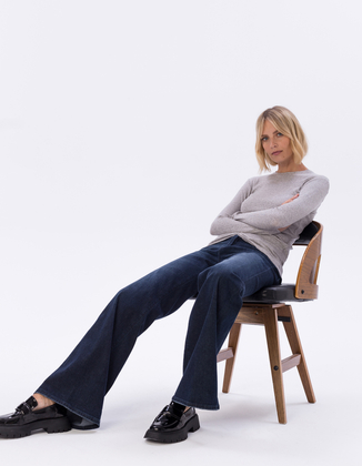  LONGSLEEVE MOLLY GREY, LYOCELL/ ELASTAN