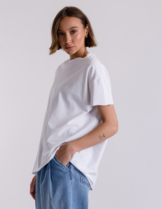 WHITE OVERSIZE T-SHIRT PAM