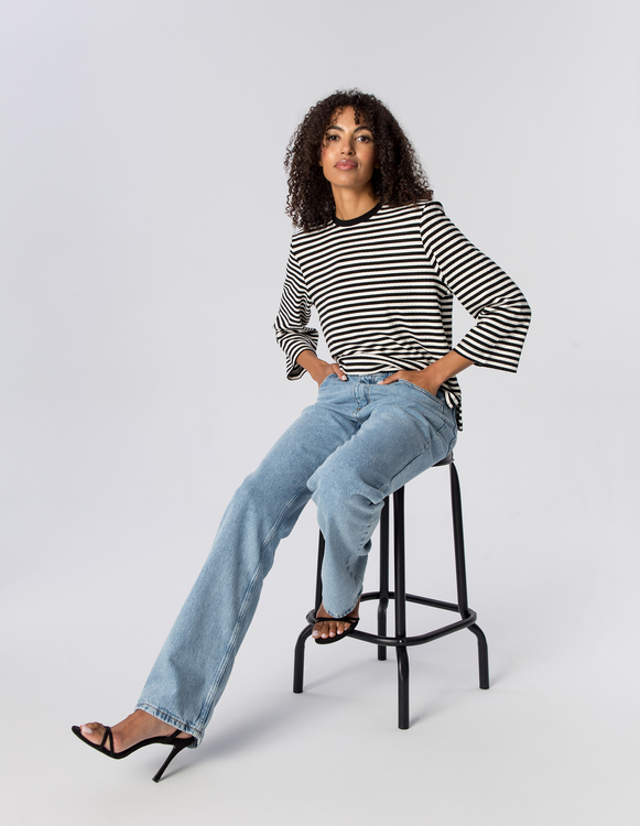 T-SHIRT JOY BLACK STRIPES