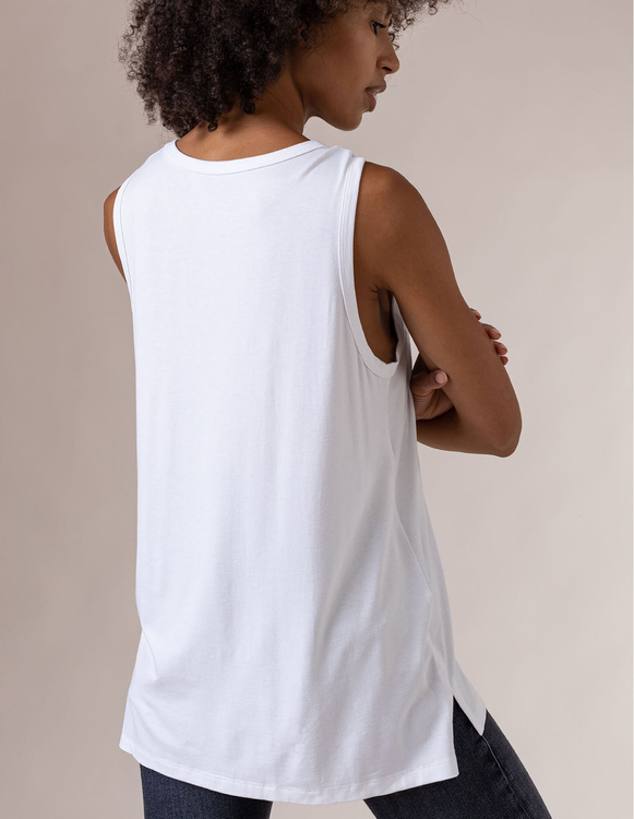 WHITE TOP WITH WIDE STRAPS