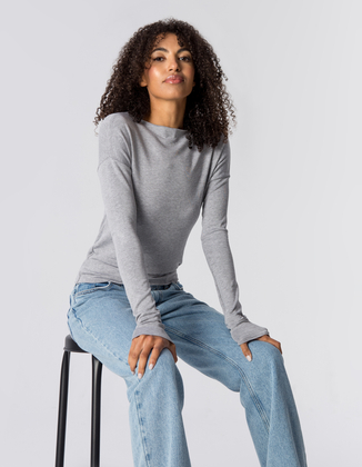 LONGSLEEVE ABBY GREY