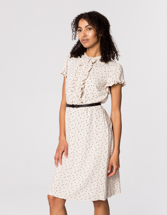 SUKIENKA ROSALIE BLACK DOTS