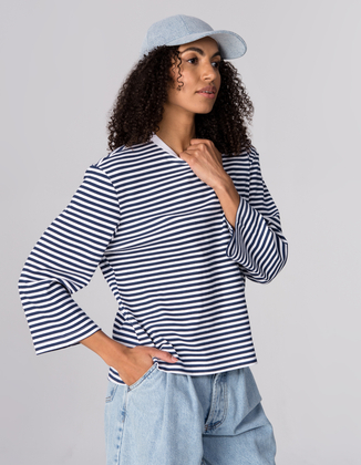 T-SHIRT JOY NAVY STRIPES