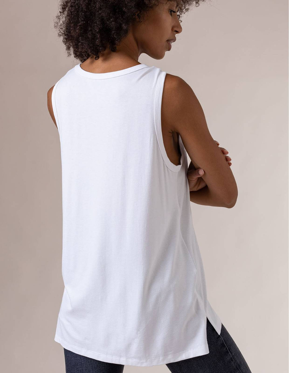 WHITE TOP WITH WIDE STRAPS