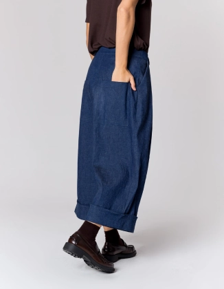 SPODNIE MORGAN NAVY DENIM