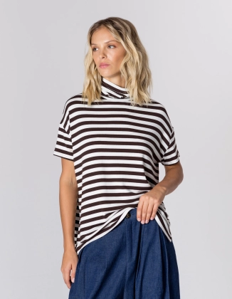 GOLF IVY BROWN STRIPES