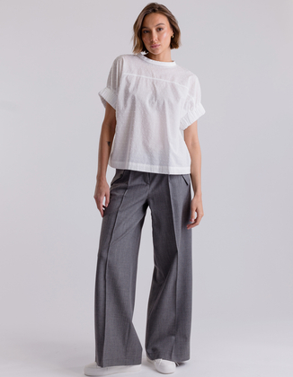 GREY WIDE REMI PANTS