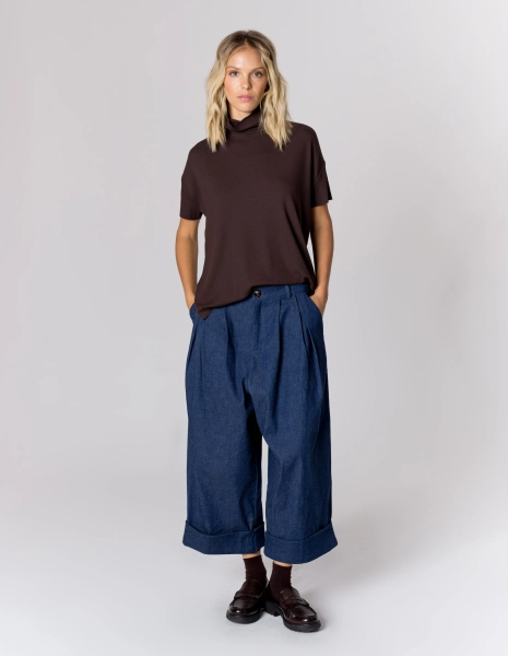 SPODNIE MORGAN NAVY DENIM