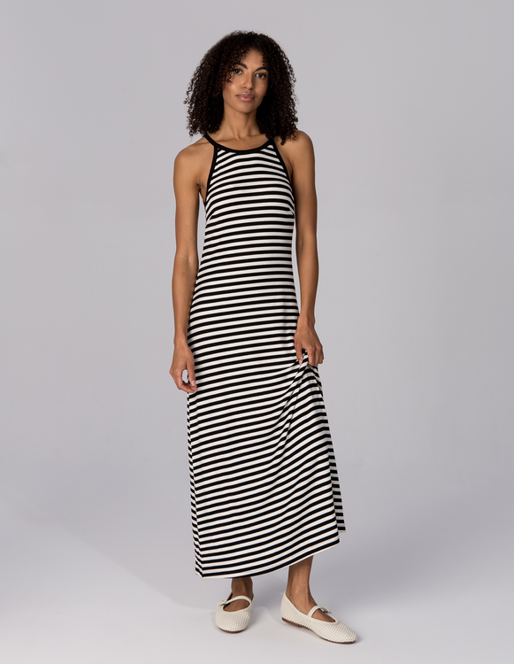 SUKIENKA GLORI BLACK STRIPES