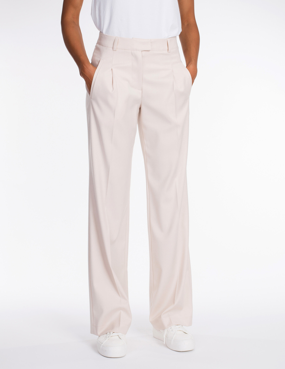 BEŻOWE SZEROKIE SPODNIE TINA