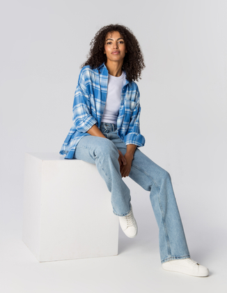 KOSZULA MISSY BLUE CHECK