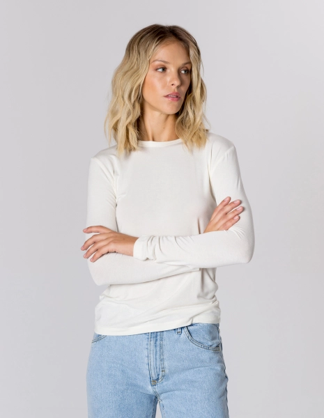 LONGSLEEVE KLARA CREAM WISKOZA/KASZMIR