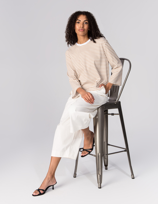 T-SHIRT JOY MOKKA STRIPES