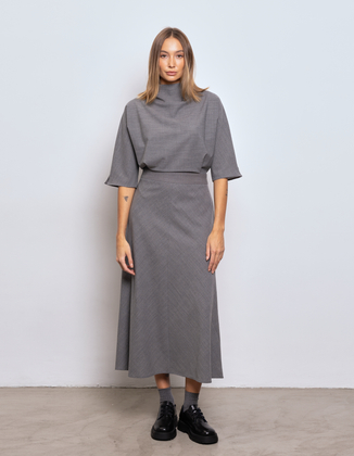 WEŁNIANA SUKIENKA CARLY GREY