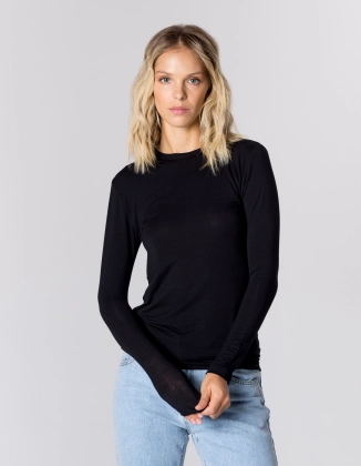 BLACK CASHMERE LONGSLEEVE KLARA