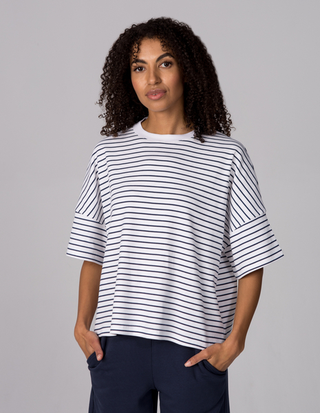 T-SHIRT ERIN NAVY STRIPES