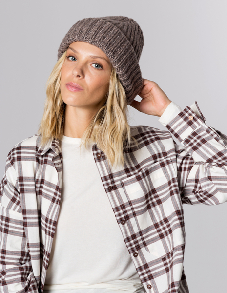 CZAPKA GAIA BEIGE WEŁNA/BAWEŁNA