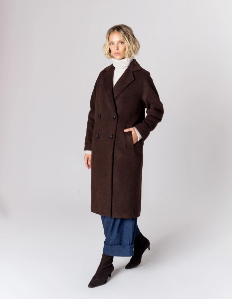 PŁASZCZ TAYLOR BROWN WEŁNA/KASZMIR